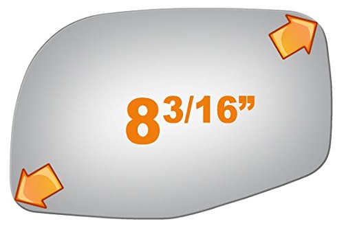 Burco 2290 Driver Side Replacement Mirror Glass For 2001-2005 Mazda B2300, 1998-2001 B2500, 1998-2005 B3000, B4000