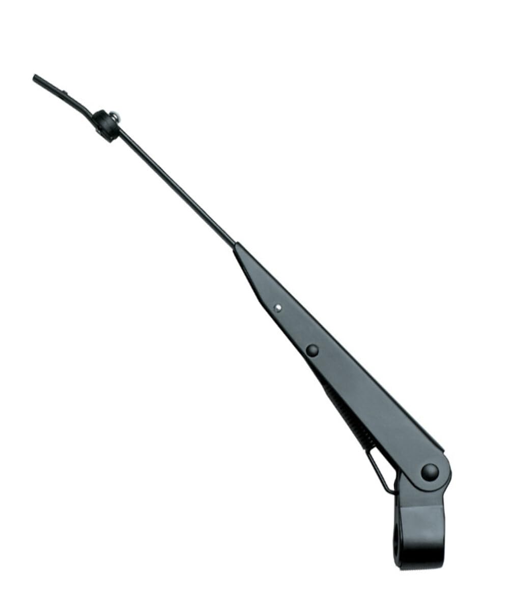 Marinco 33014A Wiper Arm, Deluxe Black Stainless Steel Single, 14''-20'' Adjustable