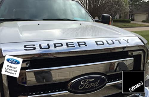 Decal Mods 2008-2016 Hood/Grille Letters Inserts Inlays Decals Stickers For Ford Super Duty F250 F350 F450 (2008-2016) (Thin Dec