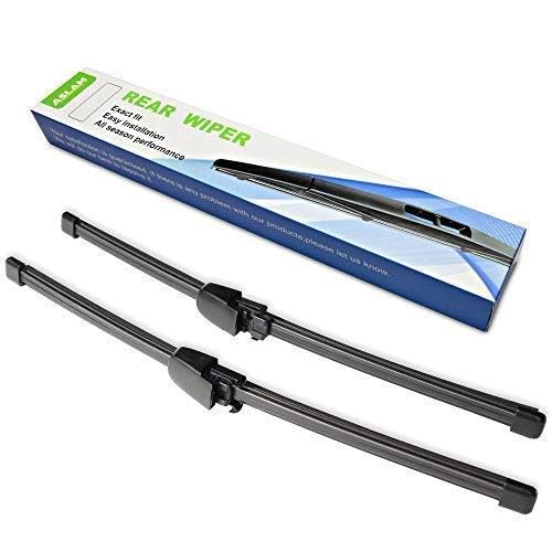 Rear Wiper Blade,ASLAM 15G Rear Windshield Wiper Blades Type-E for Original Equipment Replacement,Exact Fit(Pack of 2)