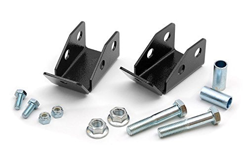 Rough Country Rear Shock Relocation Brackets for 97-06 Jeep Wrangler TJ - 1185