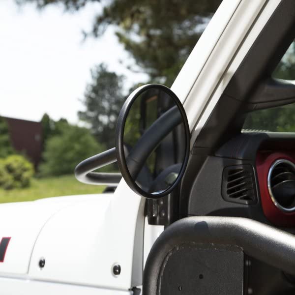 Rugged Ridge Trail Mirrors For Jeep Wrangler/Gladiator | Round, Pair | 11025.25 | Fits 2018-2025 Jeep Wrangler Jl; 2020-2025 Jeep Gladiator Jt