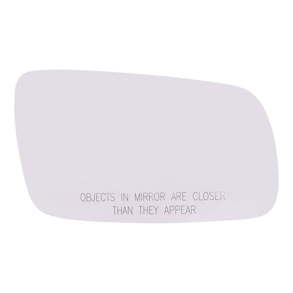 Brock Replacement Driver and Passenger Side Clear Mirror Glass and Base with Heat W/O Split Glass Compatible with 1999-2007 Golf 1999-2005 A4 1998-2004 Passat 1999-2002 Cabrio 1996-2001 A4