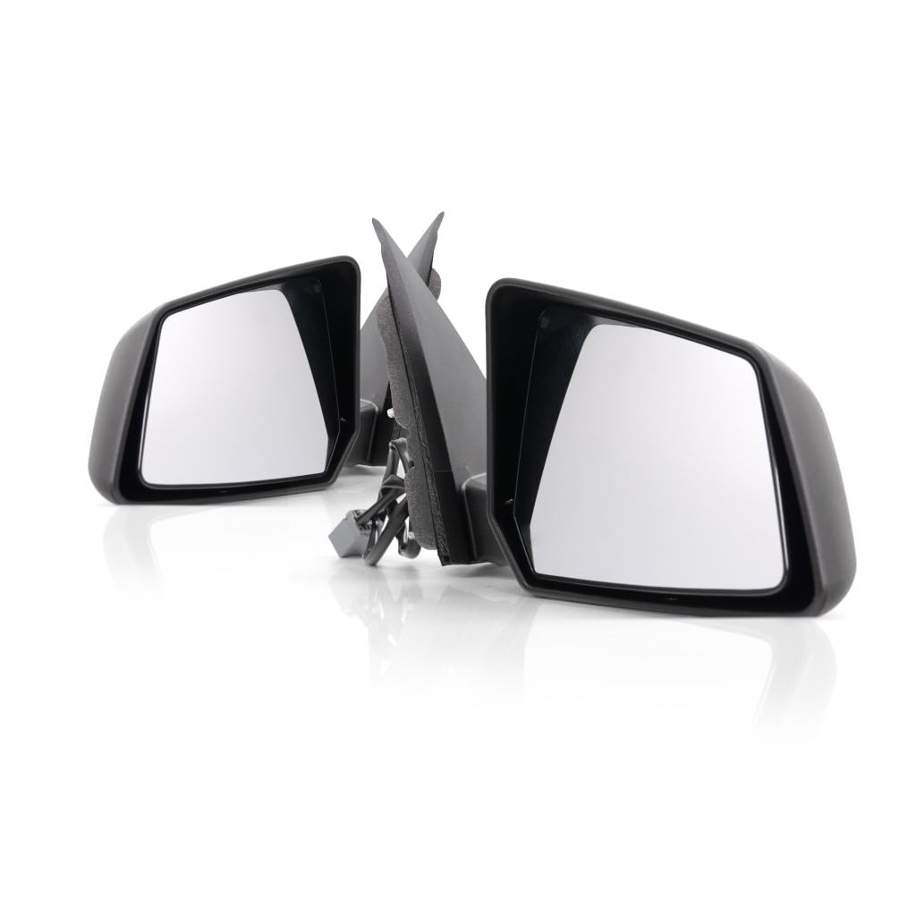 For GMC Acadia Door Mirror 2009-2016 Pair Driver and Passenger Side Textured Power Non-Heated Folding GM1320388