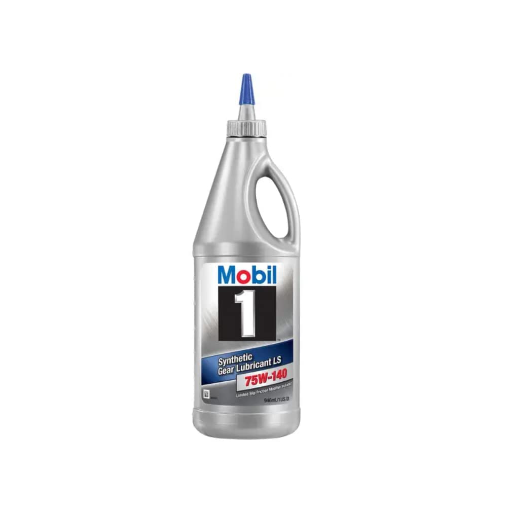 Mobil 1 102490 75W-140 Synthetic Gear Lube - 1 Quart (Pack Of 2)