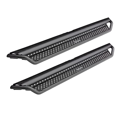 Go Rhino D14505T Dominator Xtreme D1 Side Steps With Rocker Panel Mounting Bracket Kit For Jeep 18 Wrangler Jk, Jeep 07-17 Wrangler
