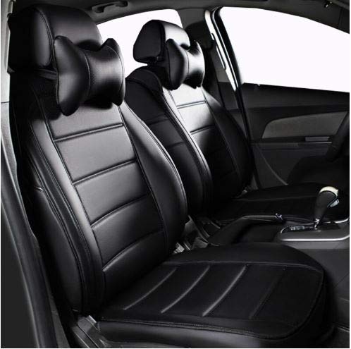 Pegasus PremiumPremium PU Leather car seat Cover for Hyundai New Santro 20182021 (Black)