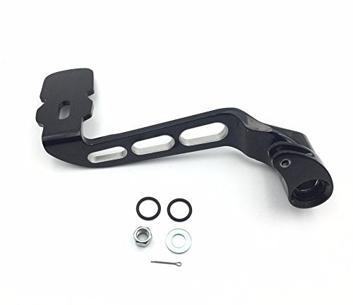 Xkh- Motorcycle Black Billet Rear Brake Lever Brake Pedal Foot Lever 3 Hollow-Out Compatible With 2014-Later Touring Trike Road