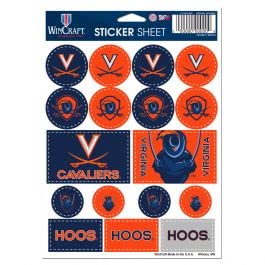 NCAA University of Virginia Vinyl Sticker Sheet, 5' x 7'