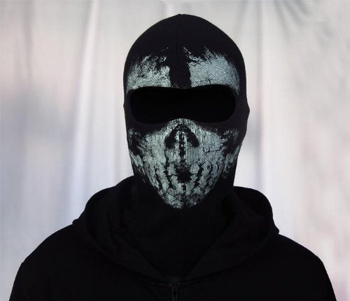 Mask Skull Ghost For Motorcycle Mask Black
