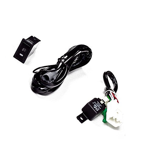 Winjet Oem Series For [2005 2006 2007 2008 2009 2010 Scion Tc] Grille Fog Lights + Switch + Wiring Kit