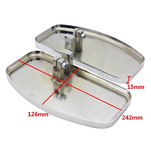 Motorcycle Floorboards Fit For Honda Shadow Vt400 1997-2003 / Honda Steed Vlx400 Vt600 1992-2007 Footboard Front/Rear Foot Pegs