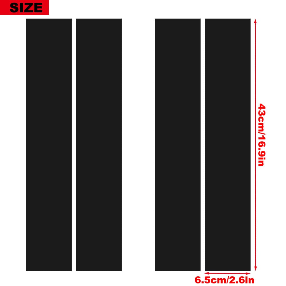 Leasinder 4Pcs Car Wheel Fender Hash Stripe Decal Reflective Vinly Sticker Warning Safety Reflector Strips Sticker Universal Aut