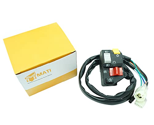 M Mati Left Handlebar Start Kill Stop Headlight Switch For Honda Trx250 Trx250Ex Sportrax 250 Ex 2006-2007 35200-Hn6-A31