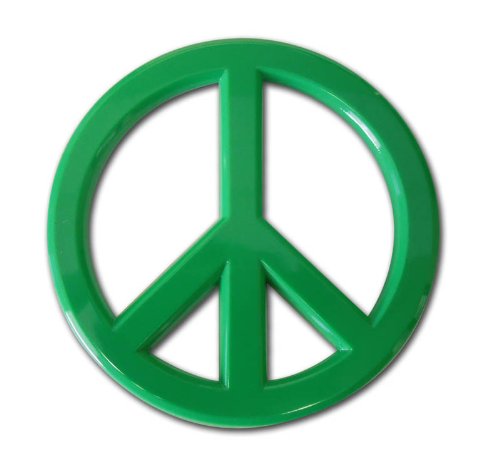 Revolution Car Badges Premium Car Emblems - Heavy Duty 3D Peace Sign Logo - Long Lasting High Quality Materials - Easy Mounting