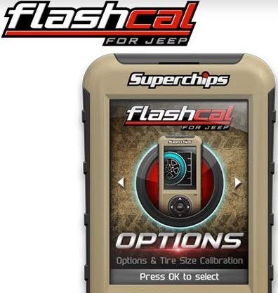 Superchips Flashcal F5 In-Cab Tuner,Gasoline,Compatible With 2007-2018 Jeep Jk Wrangler