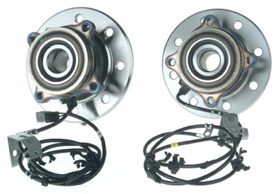 Trq Front Wheel Hub Bearings Assembly Set Compatible With 1998-1999 Dodge Ram 3500