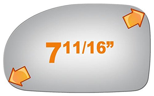 Flat Driver Side Mirror Replacement Glass for 1991-1999 MITSUBISHI 3000GT