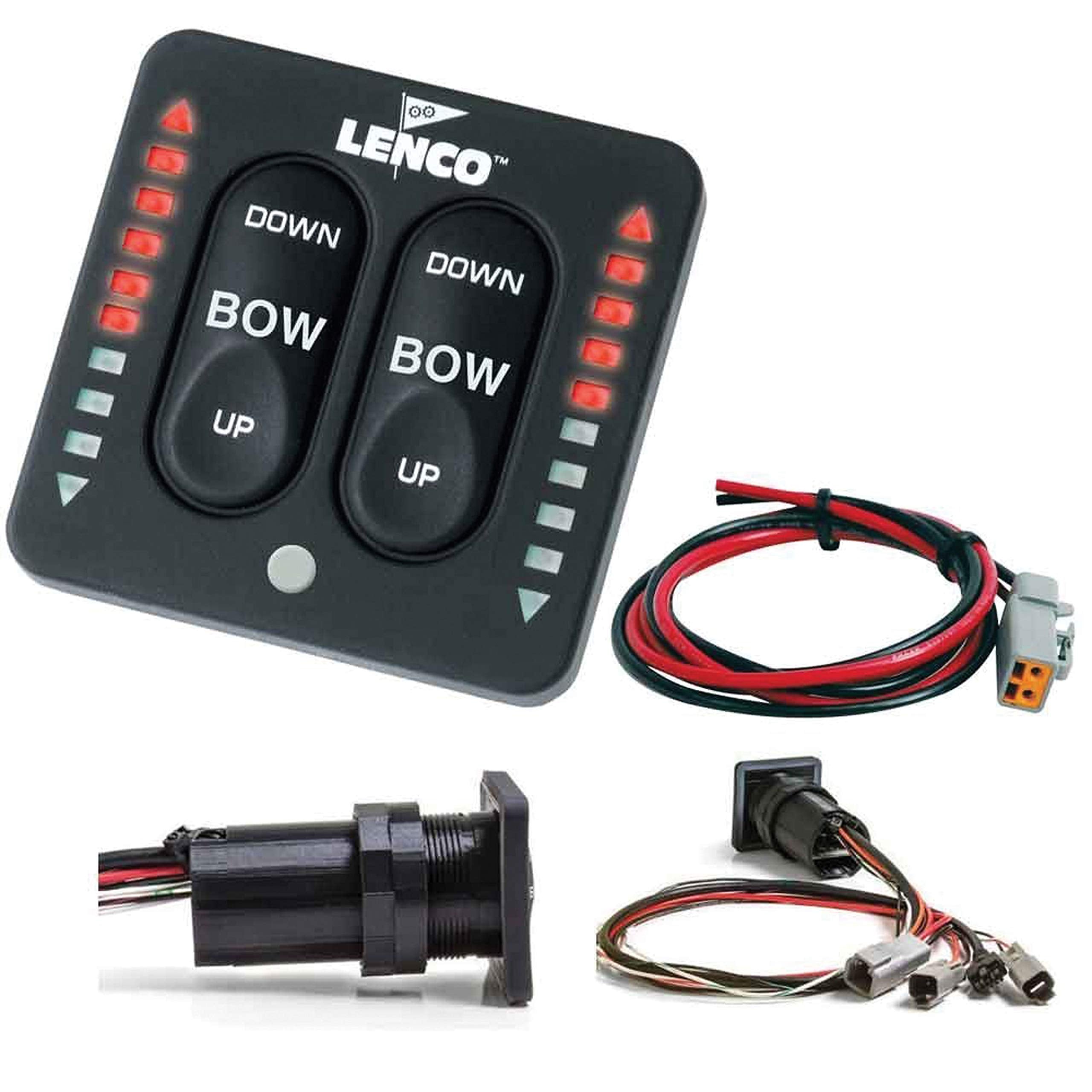 Lenco Marine - 15170-001 Lenco Led Indicator Integrated Tactile Switch Kit W/Pigtail F/Single Actuator Systems