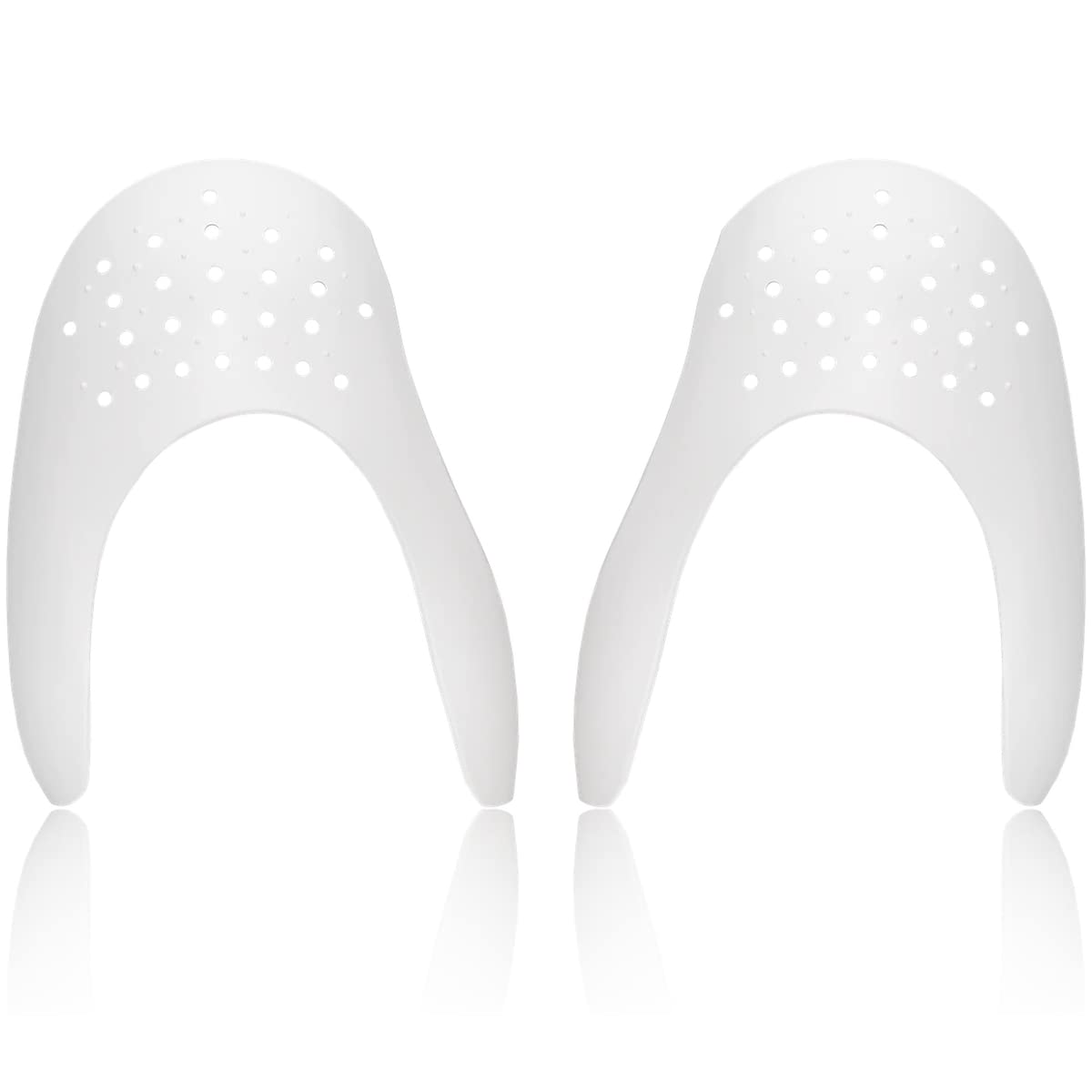 SOL3 Crease Guards™ - Sneaker Crease Protectors for Air Force 1 & Jordans, Large (Men's 8-12), White, 2 Pairs