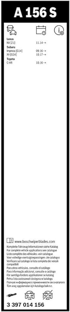 Bosch 3397014156 Aerotwin Oe Replacement Wiper Blades Driver & Passenger Side - Set Of 2 (26'' & 16'')