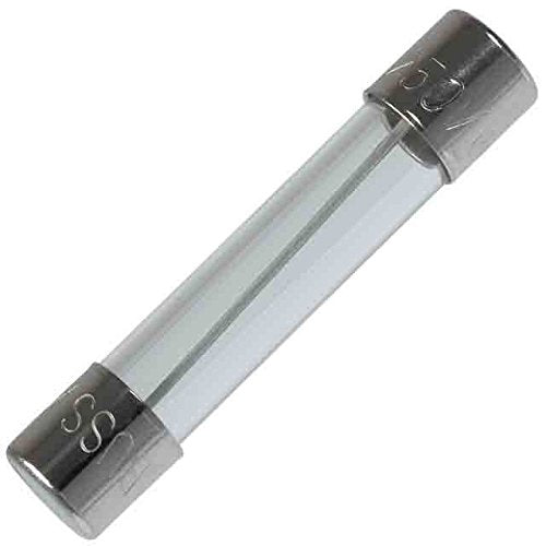 Pack of 5, 6X30mm (1/4' x 1-1/4') 10A 250V Glass Slow-Blow (Time Delay) Fuses, 10A, 10, 10 amp 250v 10A, T10a
