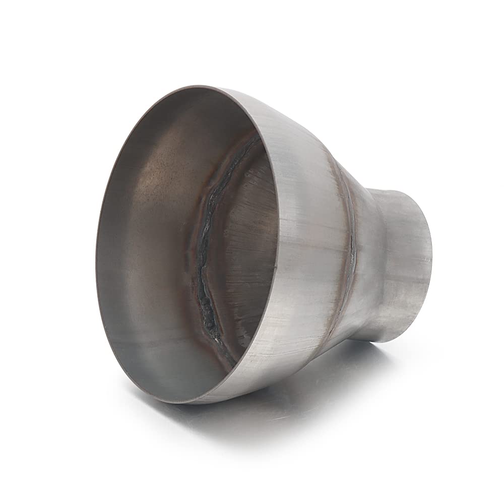 A-Karck Exhaust Adapter Connector 2.5' Od To 5' Od, Exhaust Pipe Reducer 4' Overall Length 304 Stainless Steel