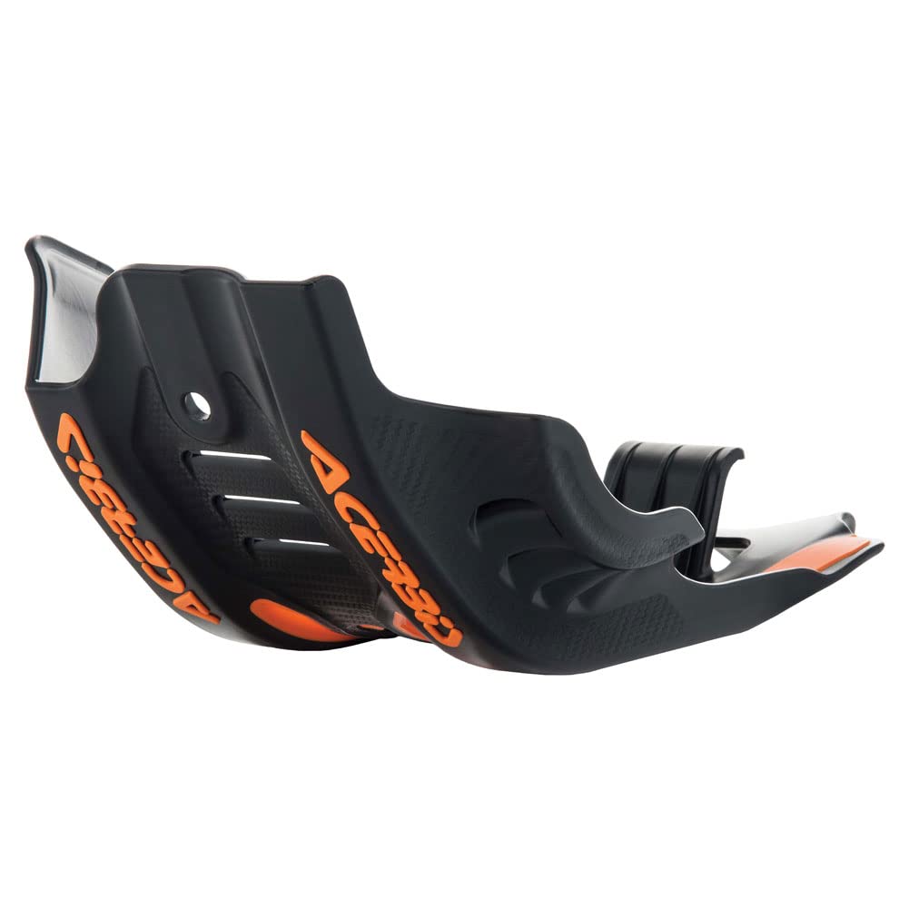 Acerbis Plastic Offroad Skid Plate With Linkage Guard Black/Orange - Fits: Ktm 450 Sx-F 2016-2018