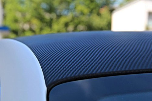 Vvivid Xpo Black Carbon Fiber Car Wrap Vinyl Roll Featuring Air Release Technology (2.5Ft X 5Ft)
