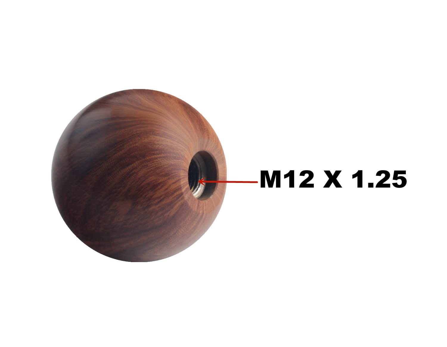 Dewhel Wooden Universal Manual Aluminum Shift Knob 200 Gram Weighted Gear Shift Knobs M10X1.5 M12X1.25 M10X1.25 M8X1.25