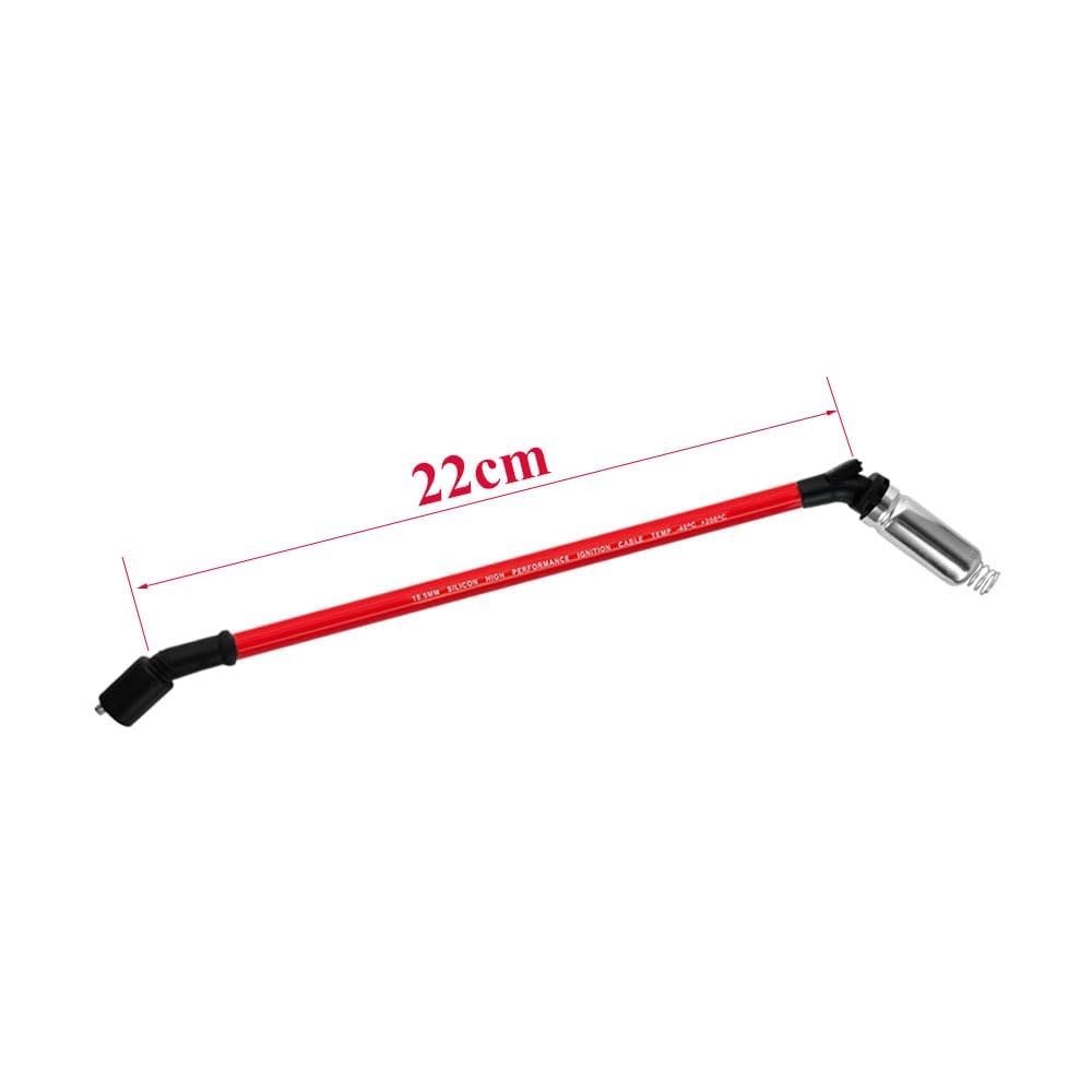 Spark Plugs and Wires for Chevy 5.3, Spark Plug 41-962 * 8 + Spark Plug Wires *8 9748HH 10.5mm (red) Fit for Chevrolet Silverado