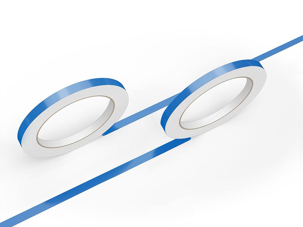 3M 50 Azure Blue Gloss Vinyl Pinstriping Tape - Vinyl Striping Lines Stickers, Striping (1In X 150Ft Roll)