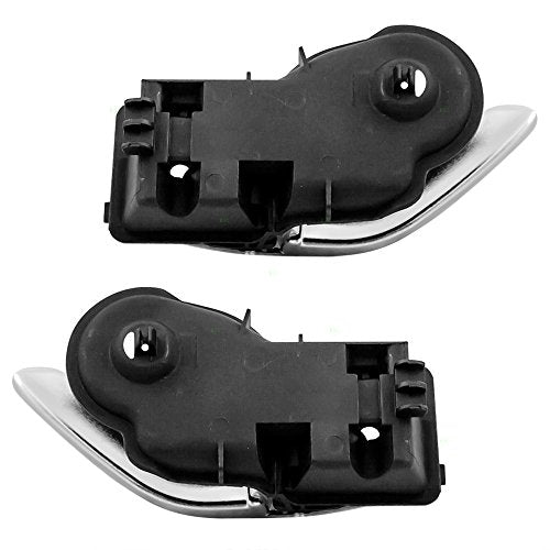Autoandart Brock Replacement Pair Set Inside Interior Chrome Door Handles Compatible With Escape Mariner & Hybrid Tribute Ef92-7
