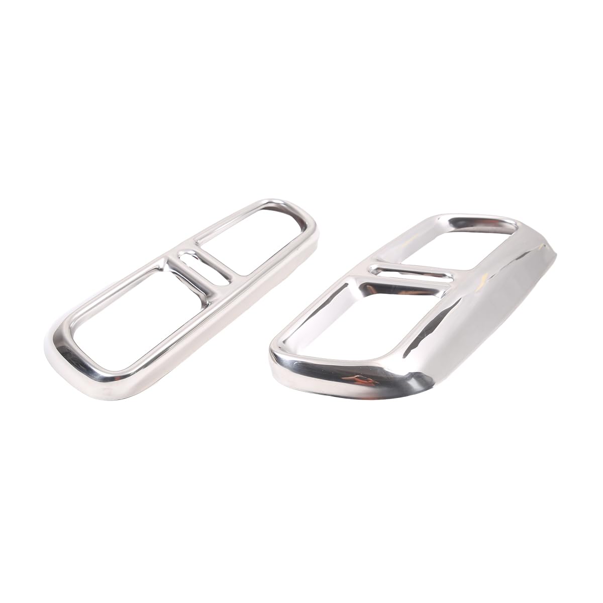 Automotive Tail Throat Exhaust Cap Trim Exhaust Muffler Tube Compatible With Land Rover Range Rover Sport 2023 2024 Automotive Tail Throat Exhaust Cap Trim Accessories (Style A Bright Light)