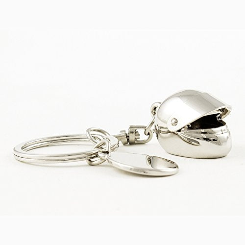 Creative Motorcycle Bicycle Movable Sunshade Helmet Key Chain Ring Keychain Keyring Keyfob