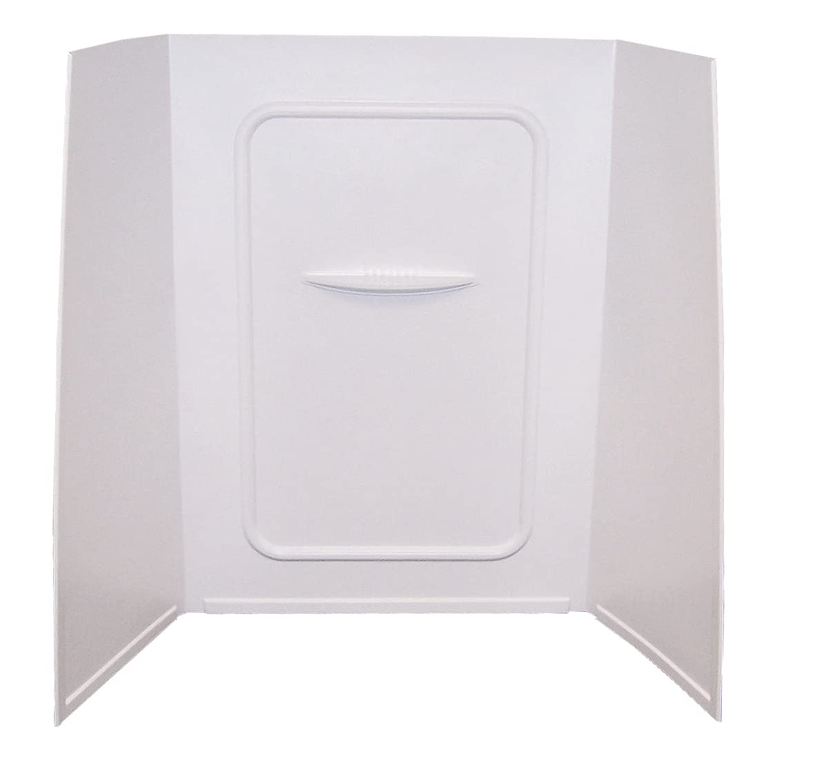 Lippert Replacement 24'' x 36'' x 62'' White Bathtub Wall Surround with Scratch-Resistant ABS Acrylic for RVs, Manufactured Home
