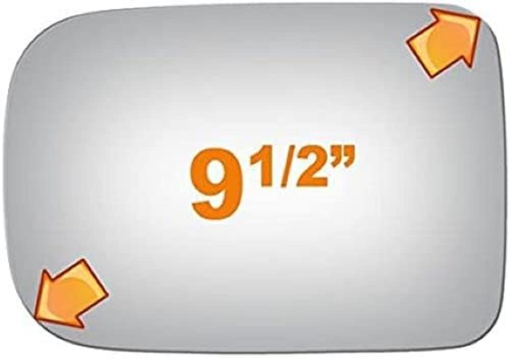 Burco 2296 Driver Side Replacement Mirror Glass For 1995-1998 Dodge B1500, B2500, B3500, Ram