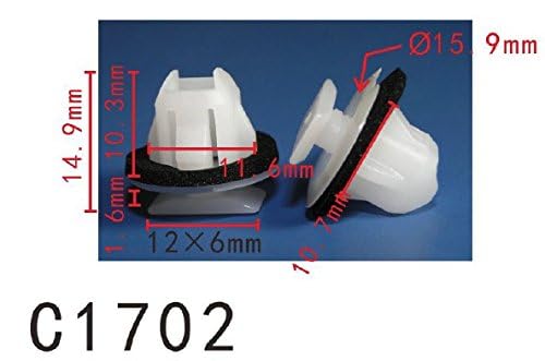 Autobahn88 Retainer Clip For Rear Fender Flare, Compatible With Nissan Armada Juke Muran (Oem: 76882Jg10A) (Pack Of 20)