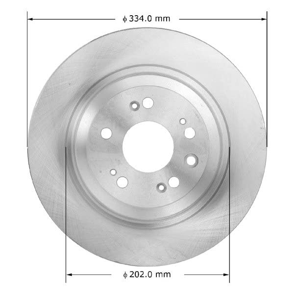 Bendix Premium Prt6084 Rear Brake Rotor For Acura Tl 2014-2009