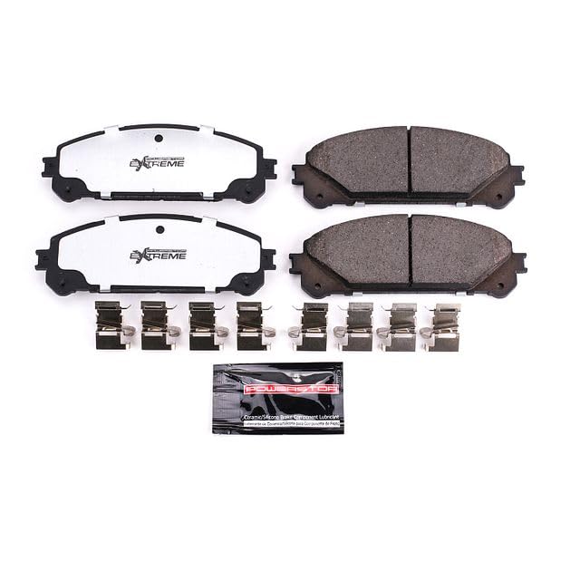 Power Stop Z36-1324 Z36 Truck & Tow Front Carbon-Fiber Ceramic Brake Pads For Nx200T Nx Nx300 Nx300H Nx Nx3 Rx350 Rx350L Rx450H Rx450Hl Avalon Camry Highlander Rav4 Prime Sienna Bz4X [Model Specific]