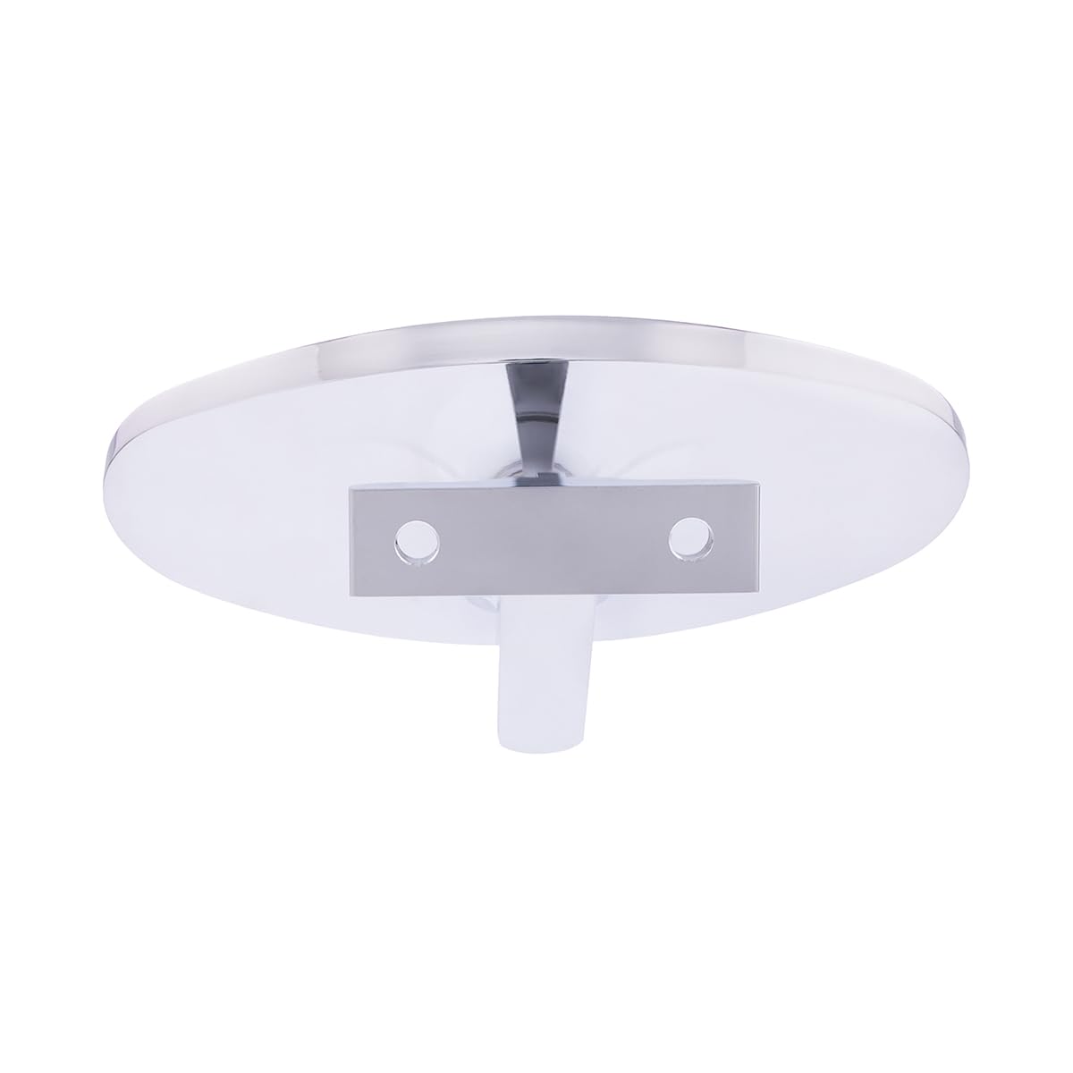 United Pacific 70804 Chrome Plated Aluminum Oval Interior Rear View Mirror w/Screw-On Mount for Hot Rods, Adjustable Arm Base, Easy Install – ONE Unit