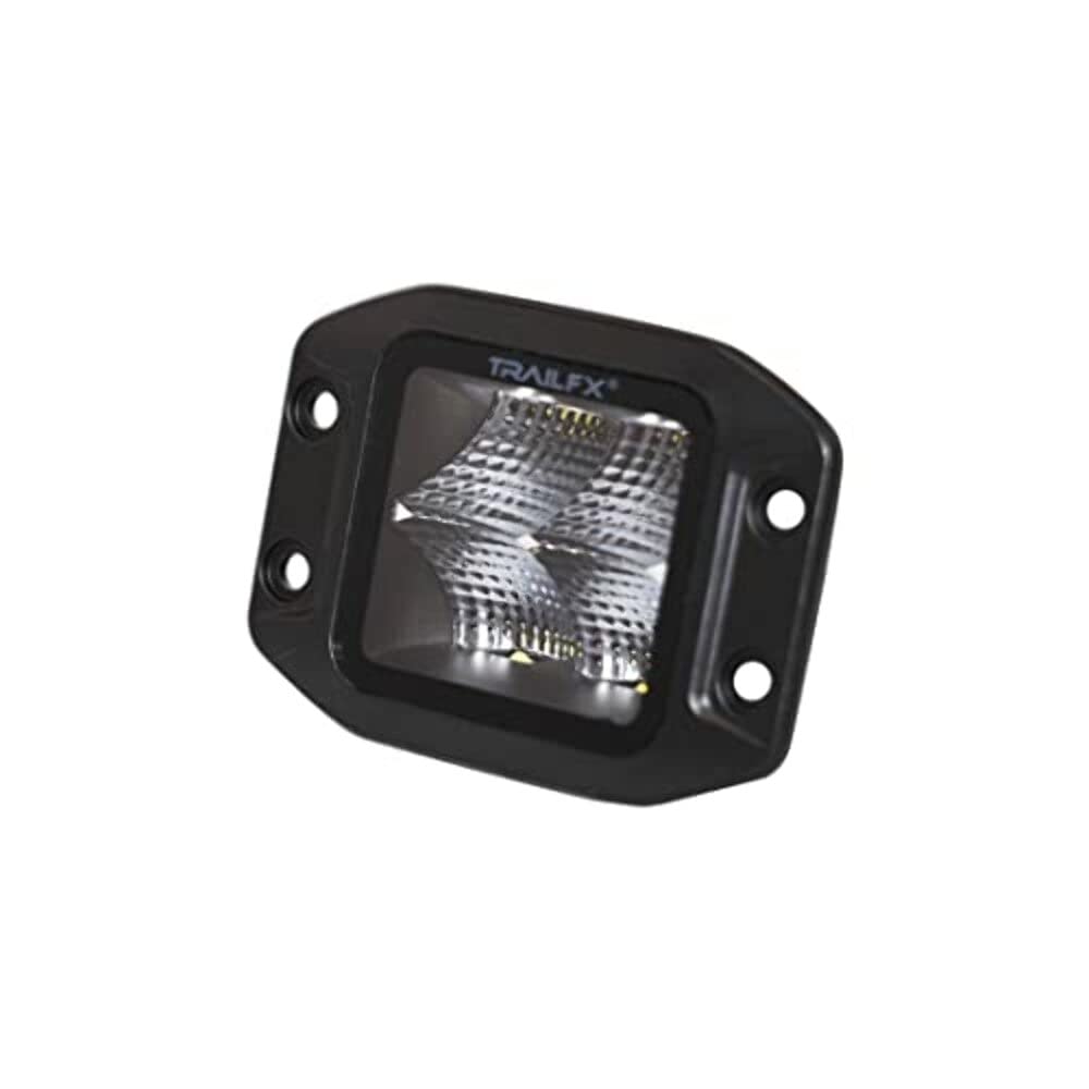 3 Inch Flush Mount Cube Blacked-Out Led, Flood Beam, 2400 Lumens, Includes Wiring Harness & Mounting Hardware, Set Of 2