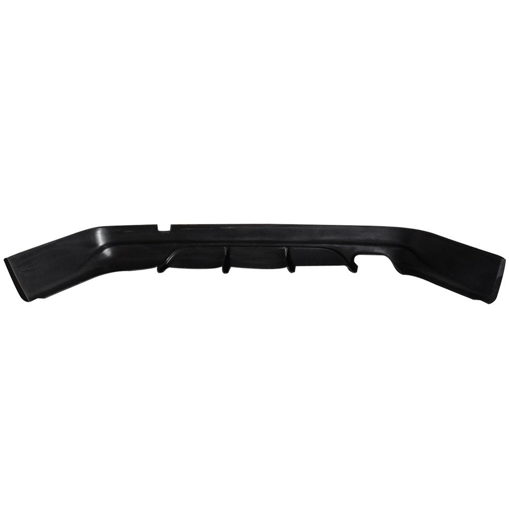 Rear Bumper Lip Compatible with 2005-2012 BMW E90 3-Series, AC-S Style Black PU Rear Lip Finisher Under Chin Spoiler Underspoiler Splitter Valance Underbody Bumper Fascia Add On by IKON MOTORSPORTS