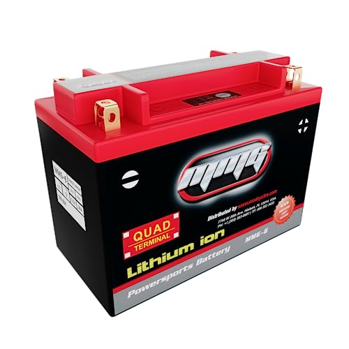 MMG YTX20L-BS Lithium Ion Sealed Battery 12 Volts 420 CCA QUAD Terminals - Replacement for PTX20L-BS ETX20L 20LBS GTX20L-BS CYTX20L-BS (MMG6)