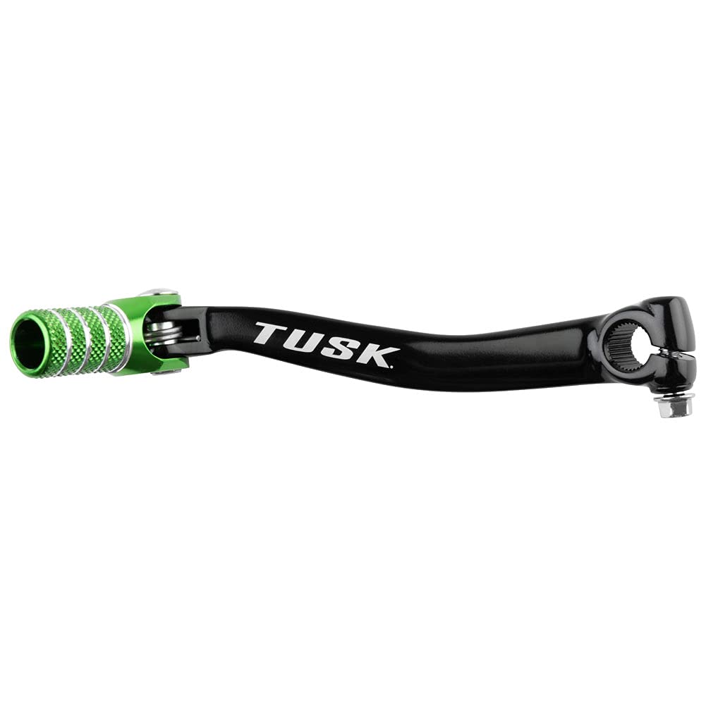 Tusk Folding Shift Lever Black/Green Tip For Kawasaki Kx450F 2006-2015