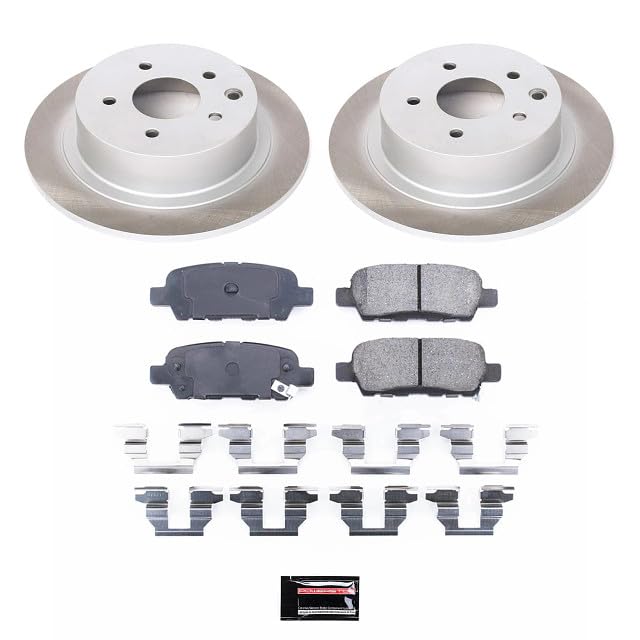 Powerstop Koe098 Rear Replacement Brake Pads And Rotors Kit Autospecialty For Nissan Altima Juke Maxima Sentra [Application Spec