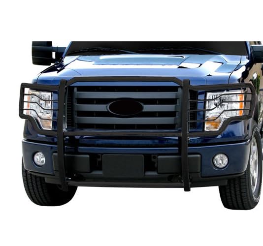 Black Horse Off Road Grille Brush Bumper Guard Modular Alloy Steel Extra Large Black Compatible with 2009-2014 Ford F-150 Model 17FP30MA