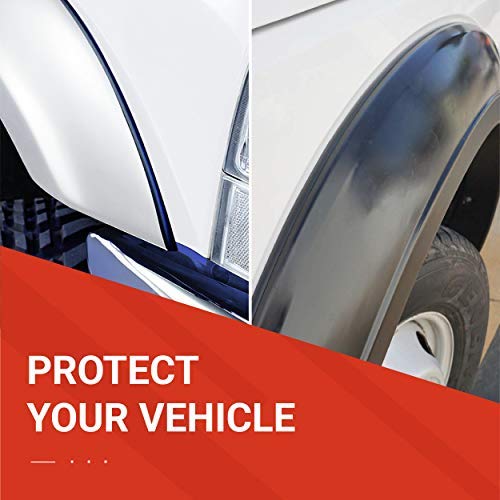 TRIM-LOK Fender Flare Edge Trim - EPDM Rubber, 30ft, Black, Model X1663BT-30, 3M Automotive-Grade Tape Adhesive