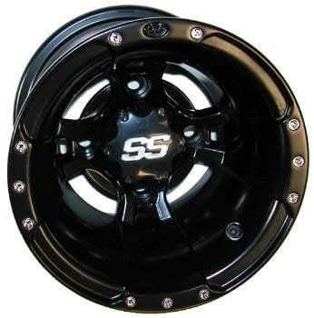 Itp Ss112 Sport Wheel (Rear / 10X8 3+5) (Black) Compatible With 09-19 Yamaha Yfz450R