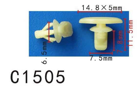 Autobahn88 Retainer Clip For Door Weatherstrip, Compatible With Mazda (Oem: Bc1D58762) (Pack Of 20)